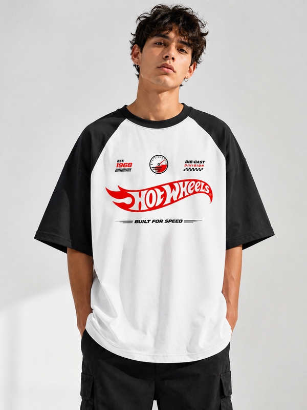 Hot Wheels Built for Speed Oversized Raglan Tee