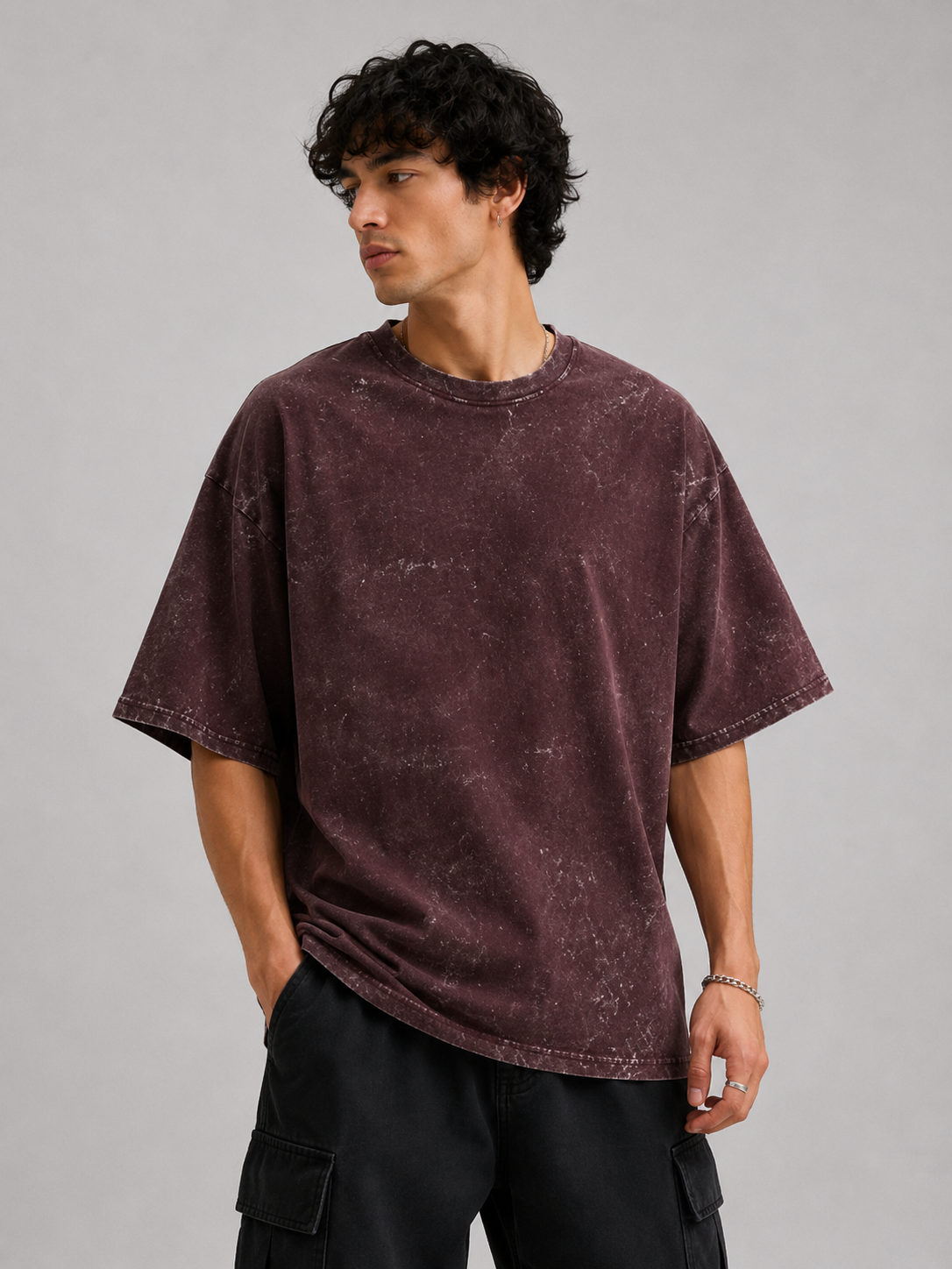 Acid Wash Oversized T-Shirt